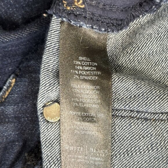 White House Black Market Slim Ankle Jeans Size 2R Blue Denim Feel Beautiful Dark - Picture 11 of 16
